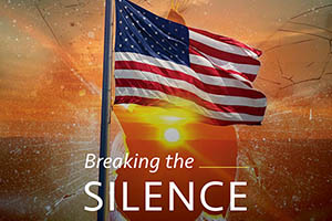 Picture of flag and sky.